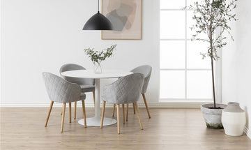 Fuldend din boligs stil med et hvidt spisebord