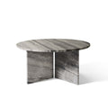 Vega Couchtisch, River Grey Marmor | Ø90
