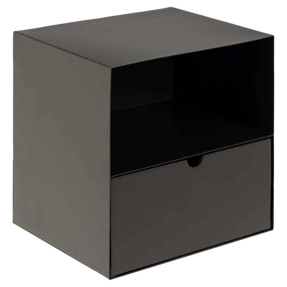 Joliet reol modul, sort skuffe - Møbelkompagniet