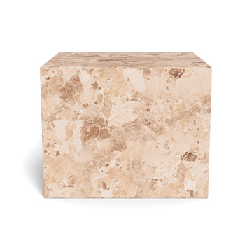 Varese Couchtisch, Latte-Marmor | 50x50