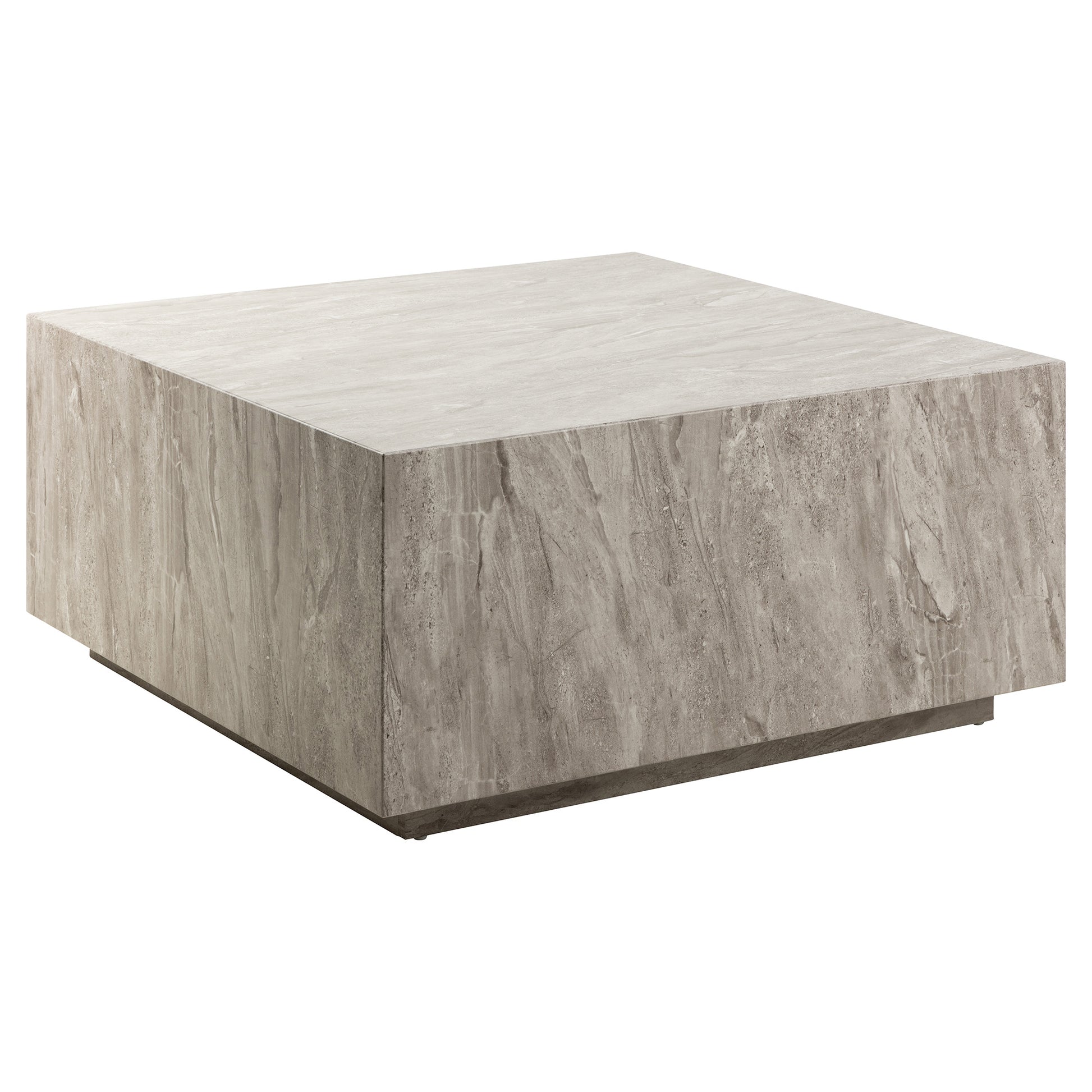 Dice sofabord, marmorlook | 90x90 - Møbelkompagniet