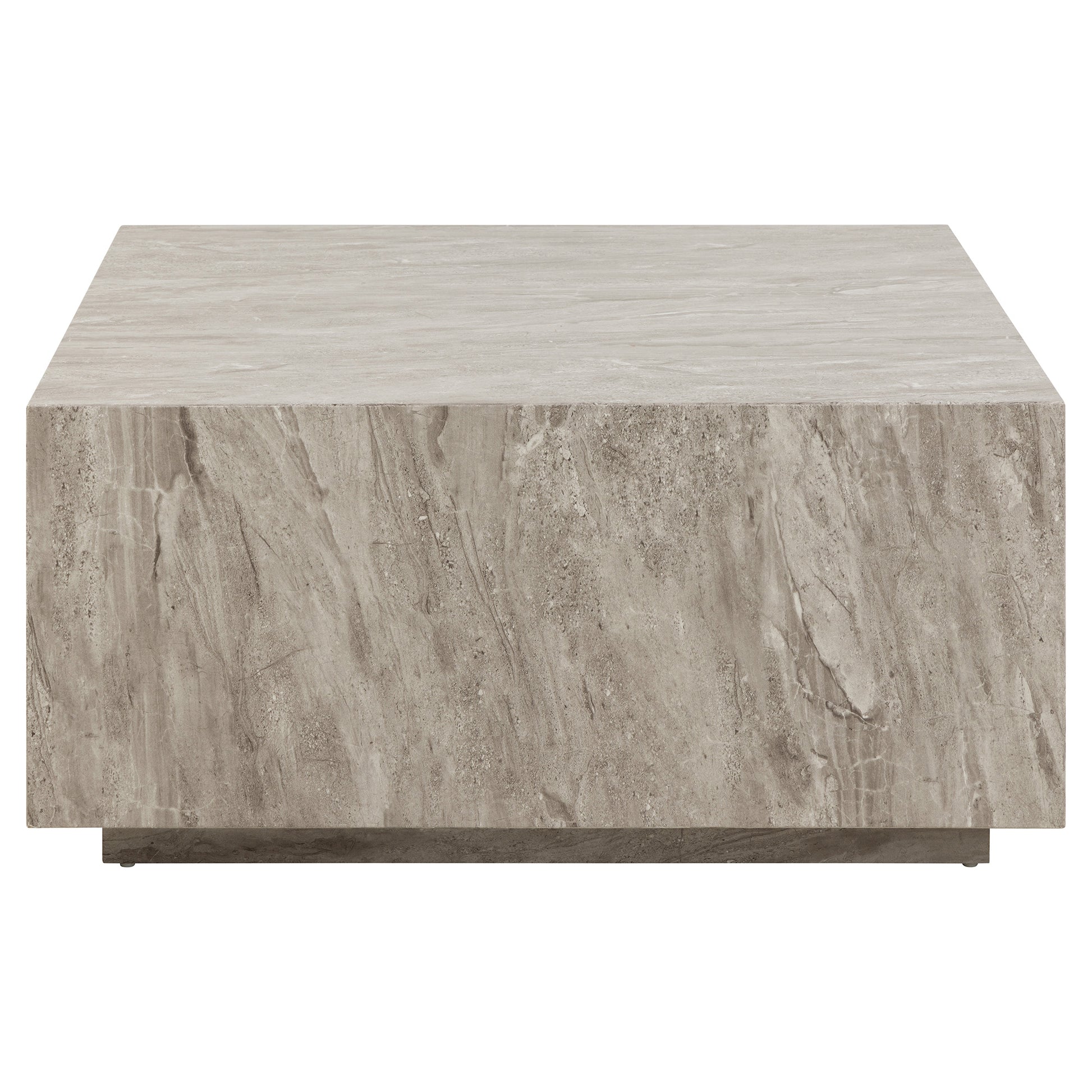 Dice sofabord, marmorlook | 90x90 - Møbelkompagniet