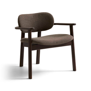 Arca Loungesessel, Eiche geräuchert | Crush Bouclé Grau/Beige