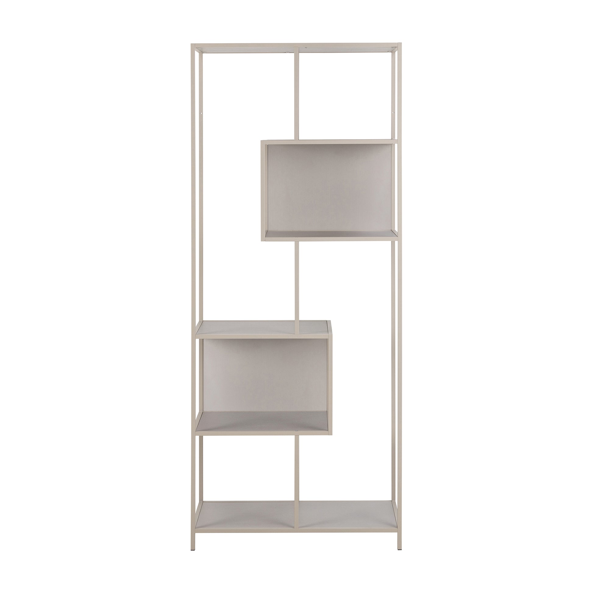 Seaford reol, 5 Hylde | vendbar bagpanel | 185x77 - Møbelkompagniet