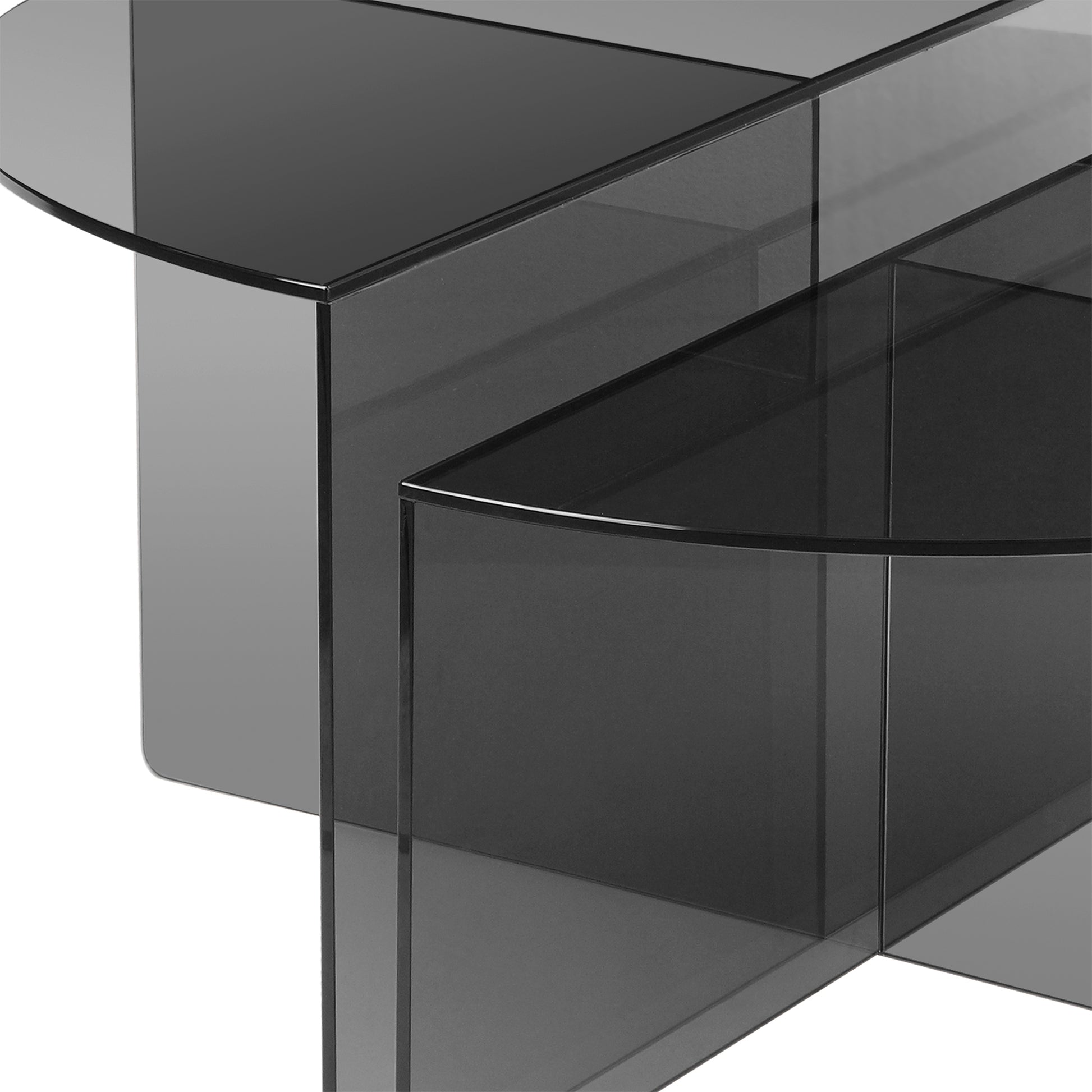 Vetri sofabord, glas | Ø80 - Møbelkompagniet