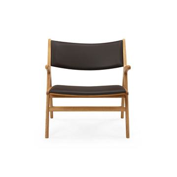 Roots sessel, Eiche Natur | Leder Mocca