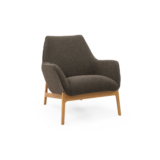 Leno Loungesessel, Eiche natur | Stoff