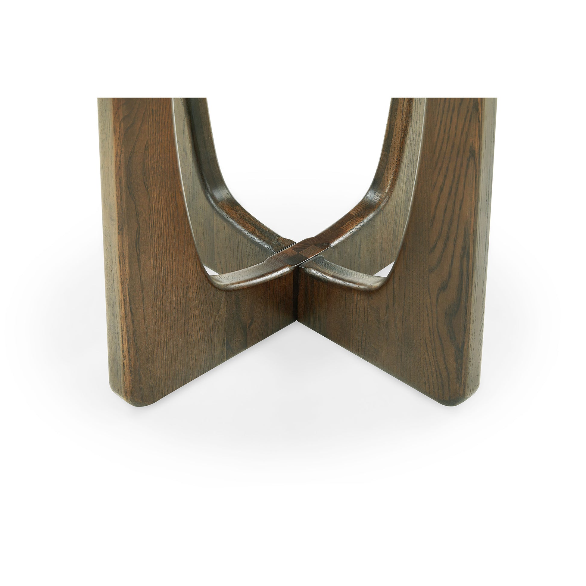 Orion hjørnebord, Egetræ/Emperador | 50x50 - Møbelkompagniet