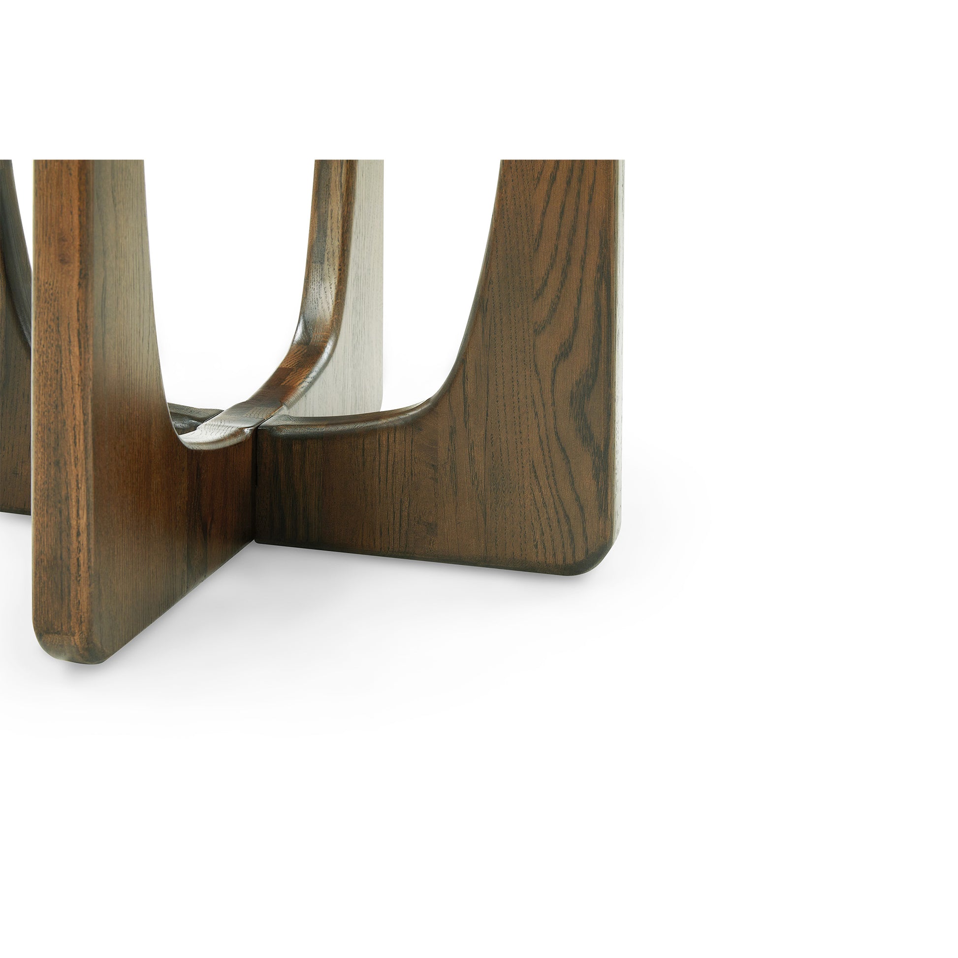 Orion hjørnebord, Egetræ/Emperador | 50x50 - Møbelkompagniet