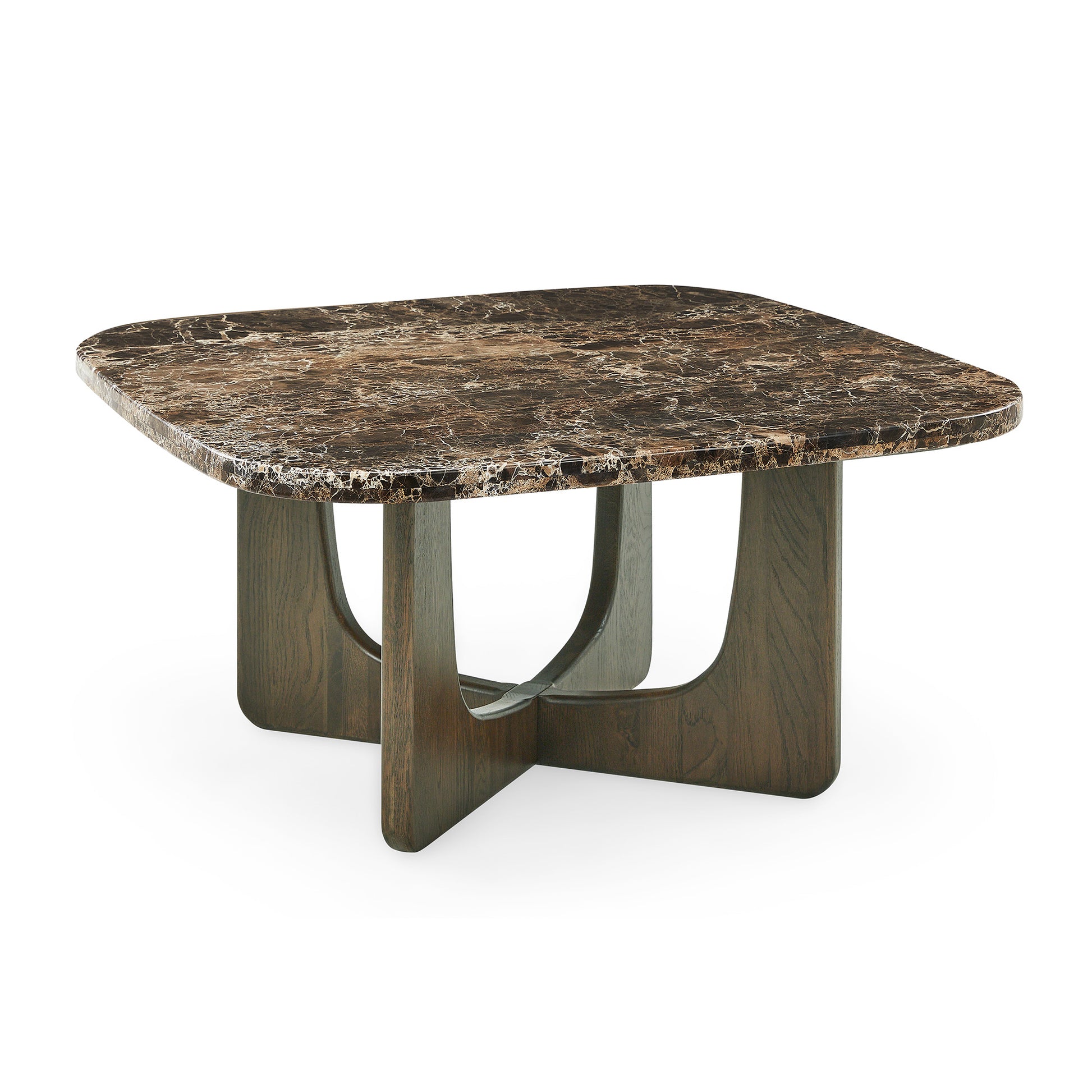 Orion sofabord, Egetræ/Emperador | 90x90 - Møbelkompagniet