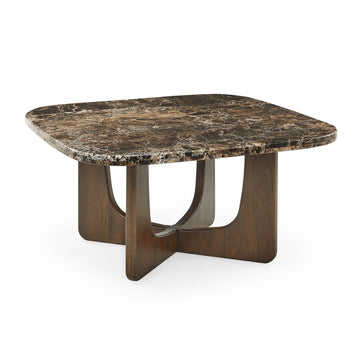 Orion Couchtisch, Eiche/Emperador | 90x90 - Møbelkompagniet DE