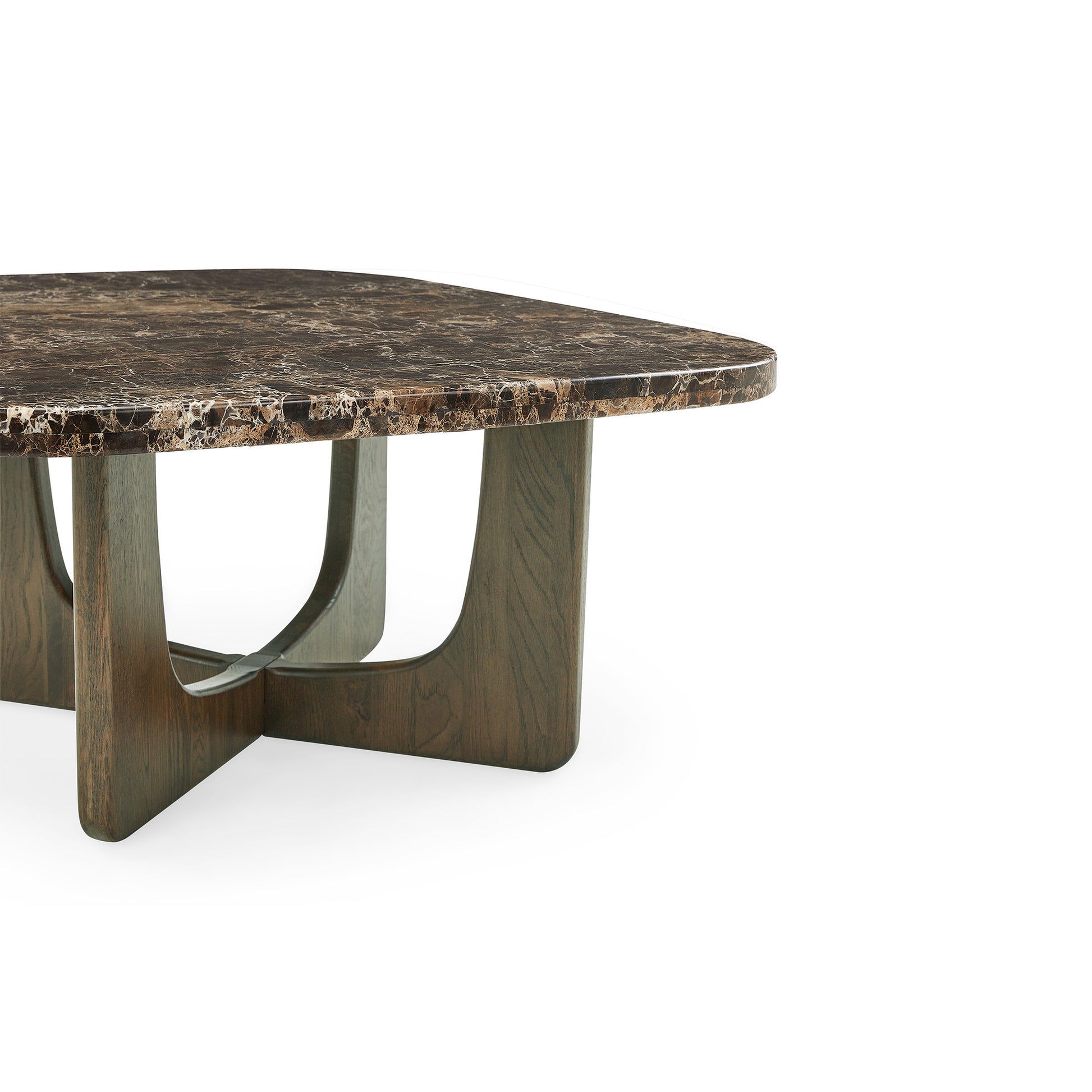 Orion sofabord, Egetræ/Emperador | 90x90 - Møbelkompagniet