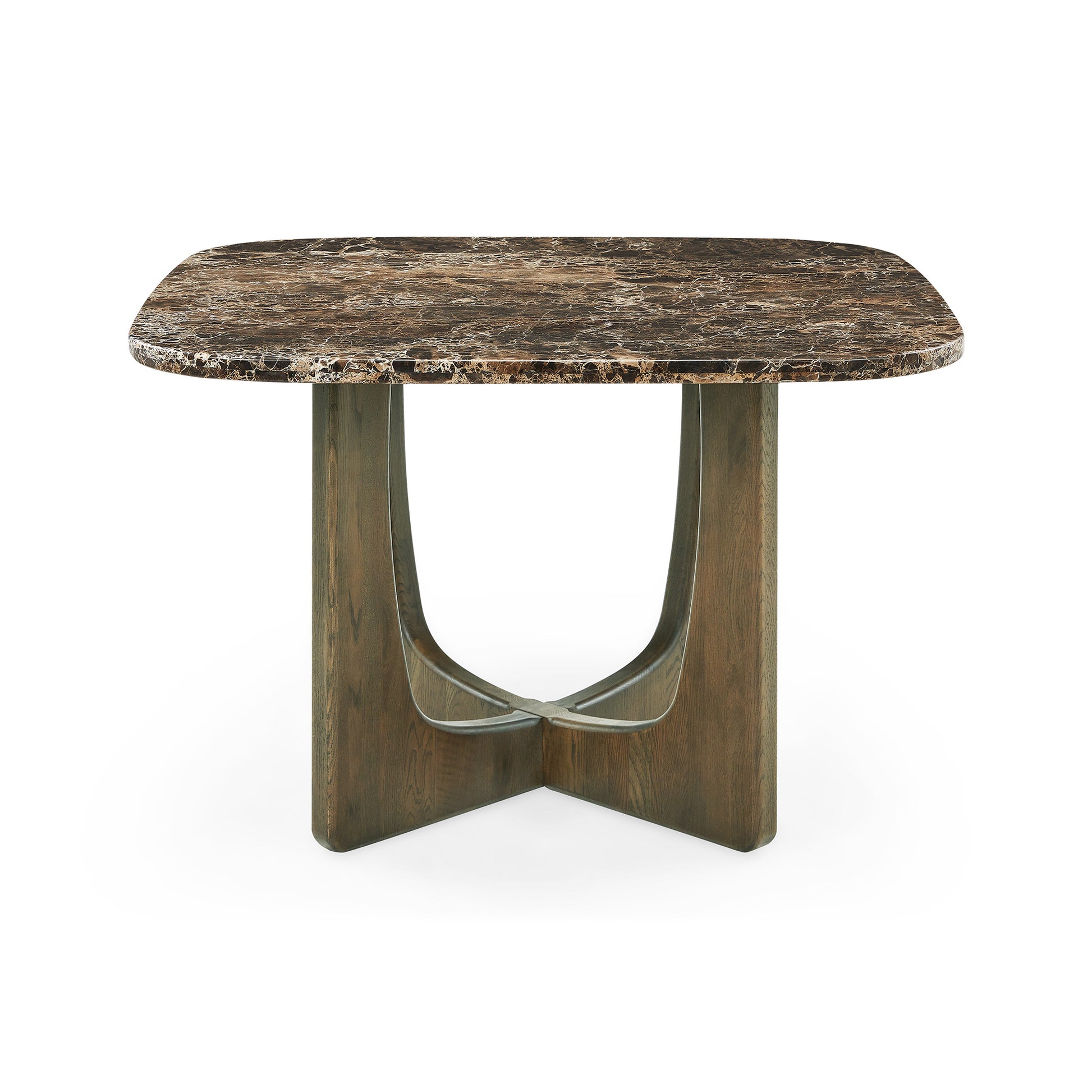 Orion spisebord, Egetræ/Emperador | 120x120 - Møbelkompagniet