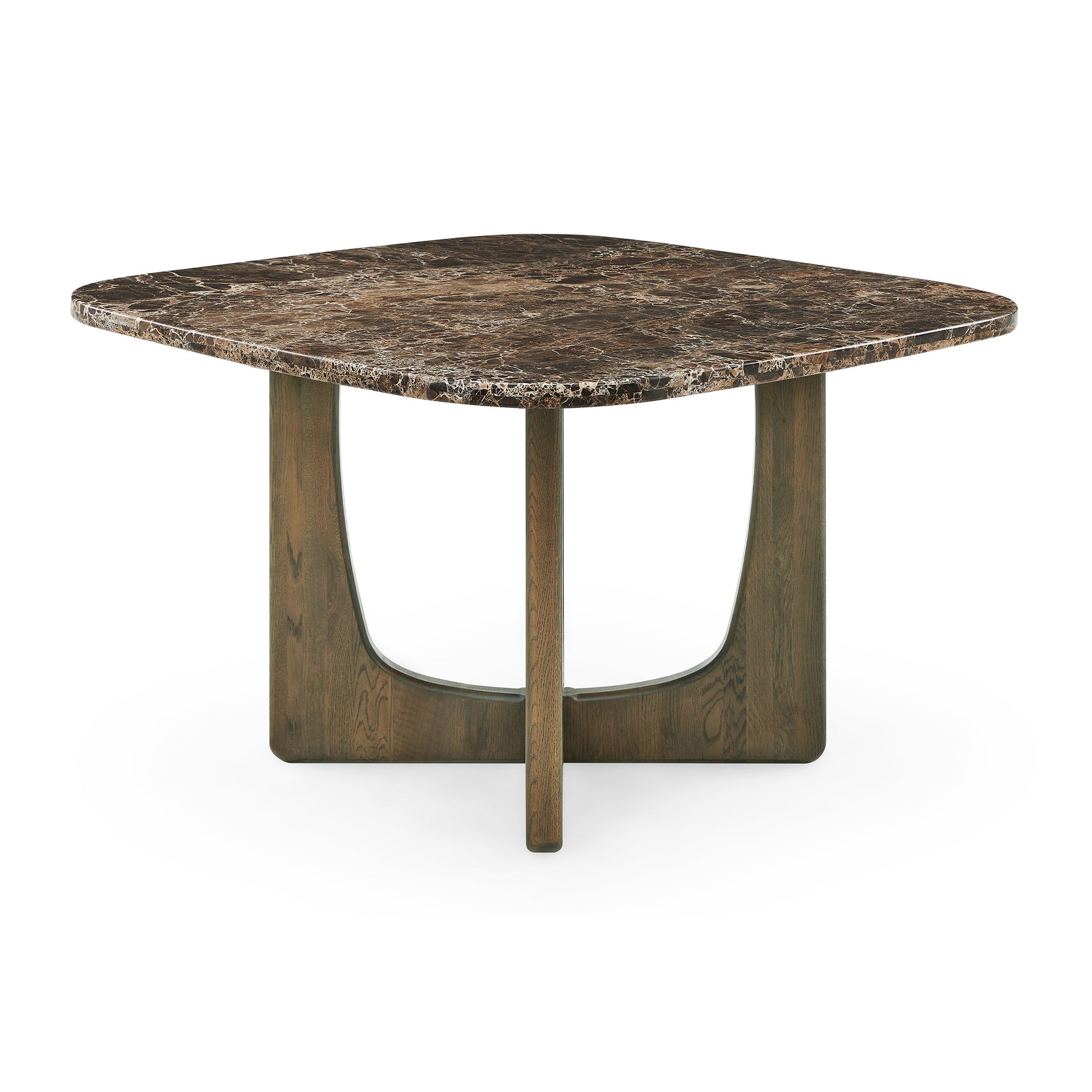 Orion spisebord, Egetræ/Emperador | 120x120 - Møbelkompagniet