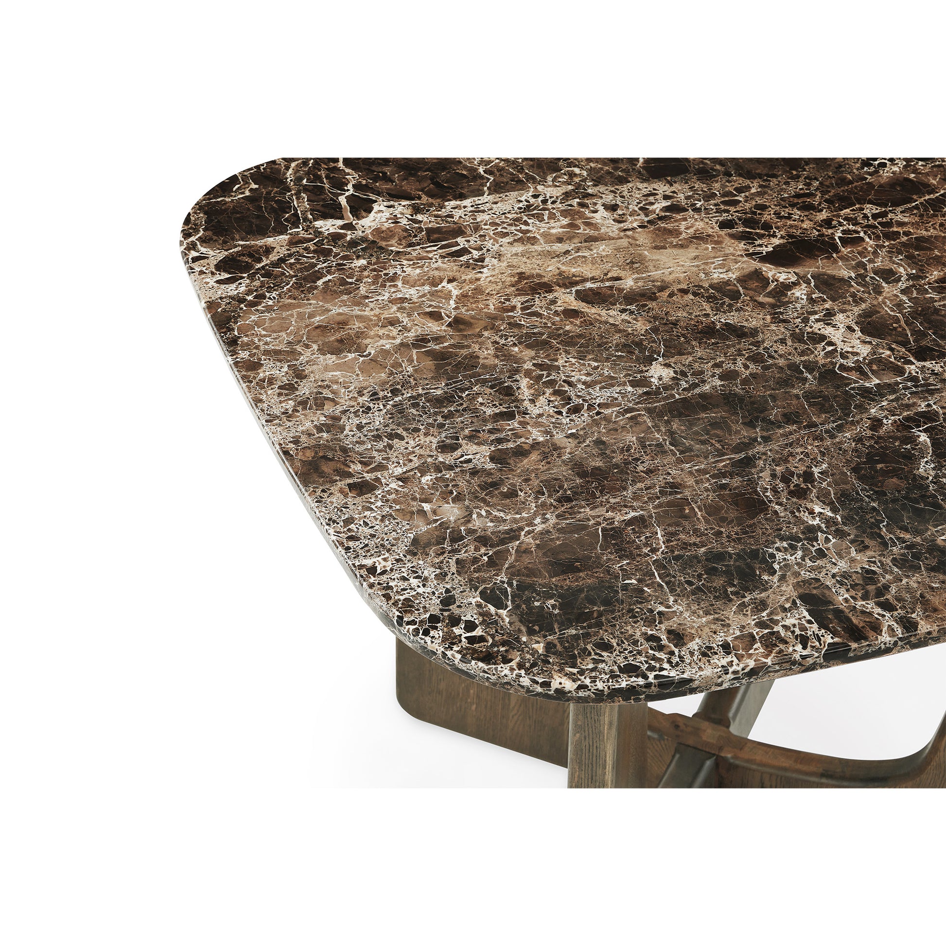 Orion spisebord, Egetræ/Emperador | 120x120 - Møbelkompagniet