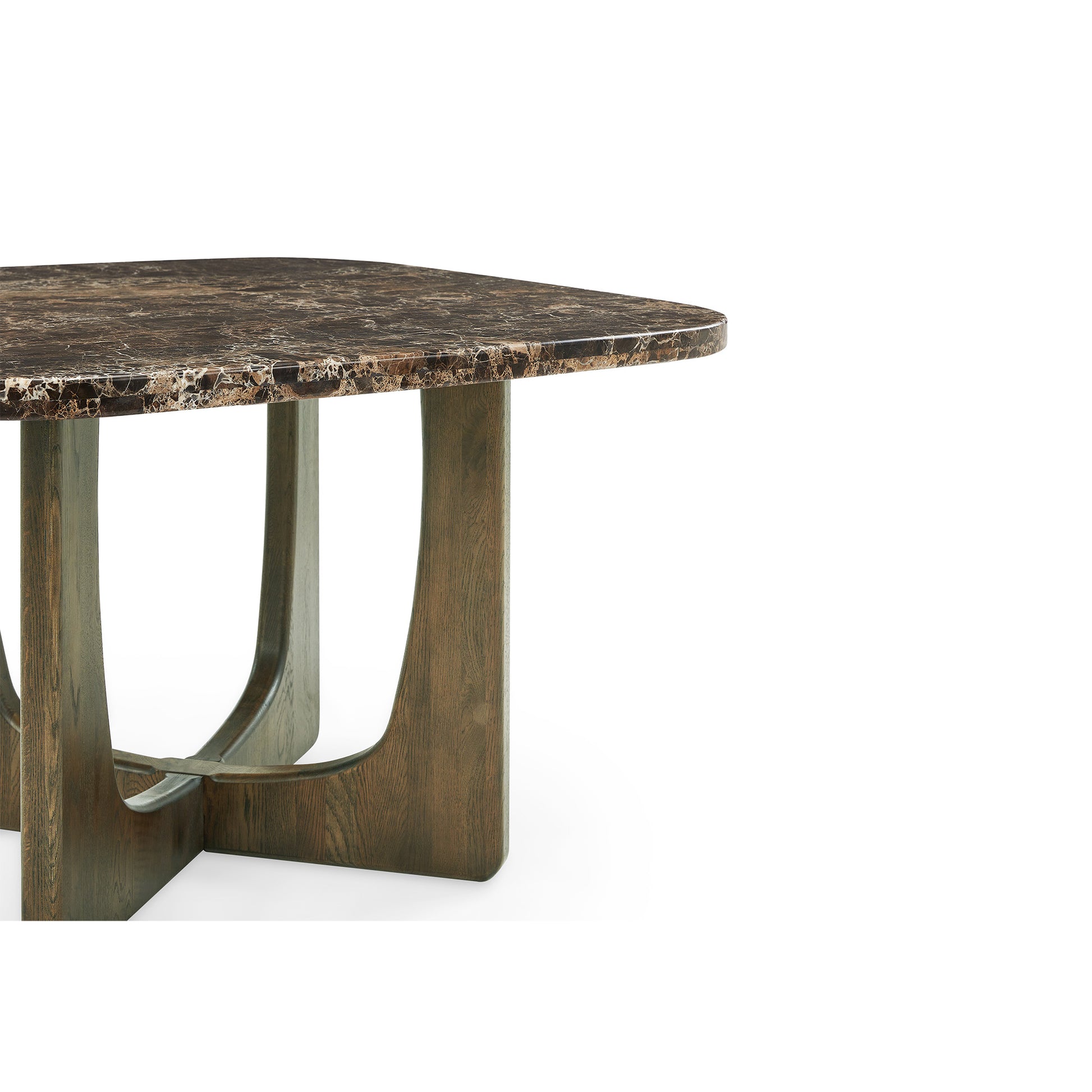 Orion spisebord, Egetræ/Emperador | 120x120 - Møbelkompagniet