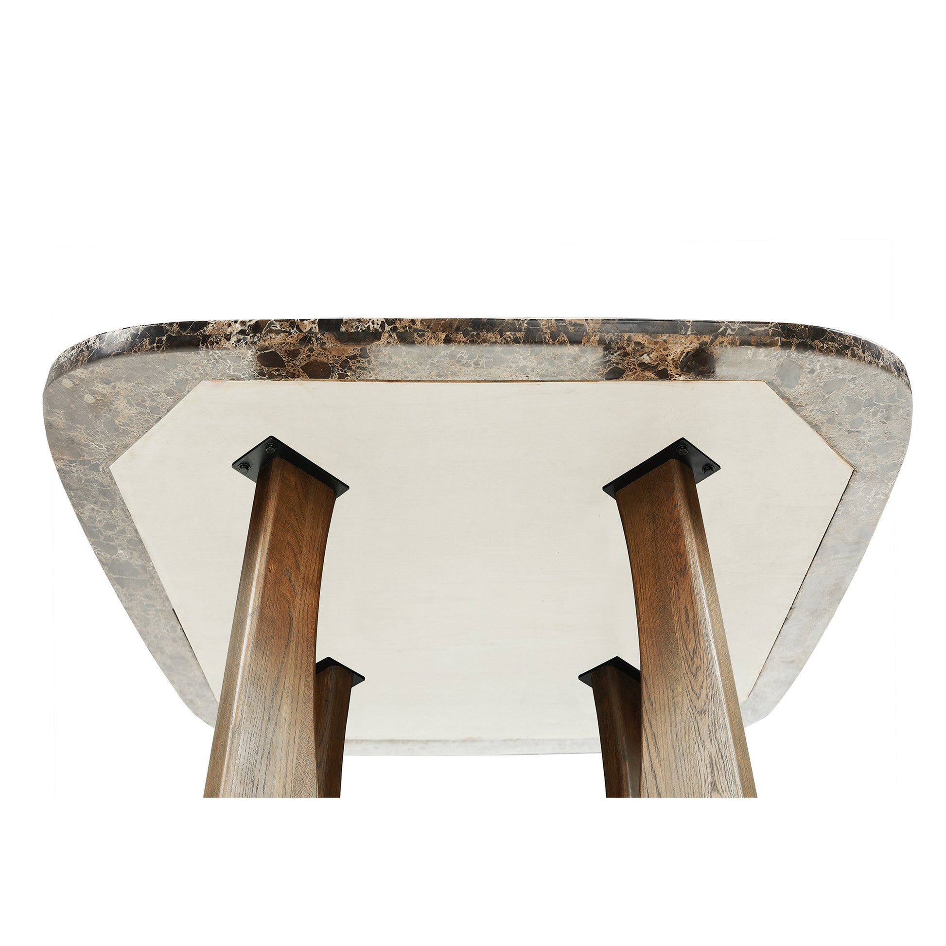 Orion spisebord, Egetræ/Emperador | 120x120 - Møbelkompagniet