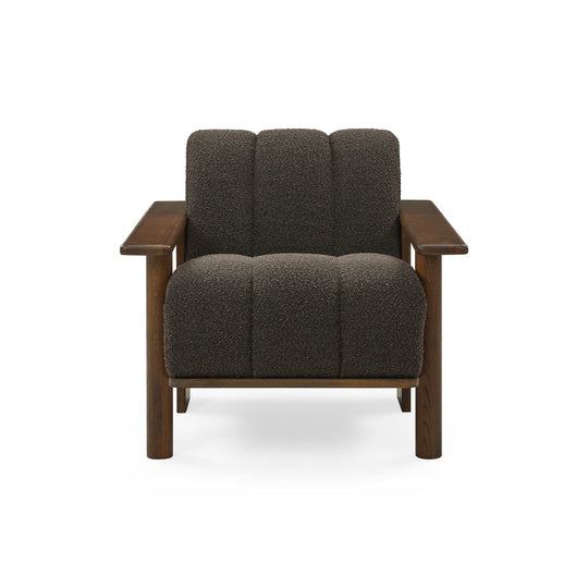 Stay Loungesessel, Braun Bouclé