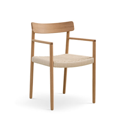 Sydney Esszimmerstuhl, Armlehne | Naturgeflecht