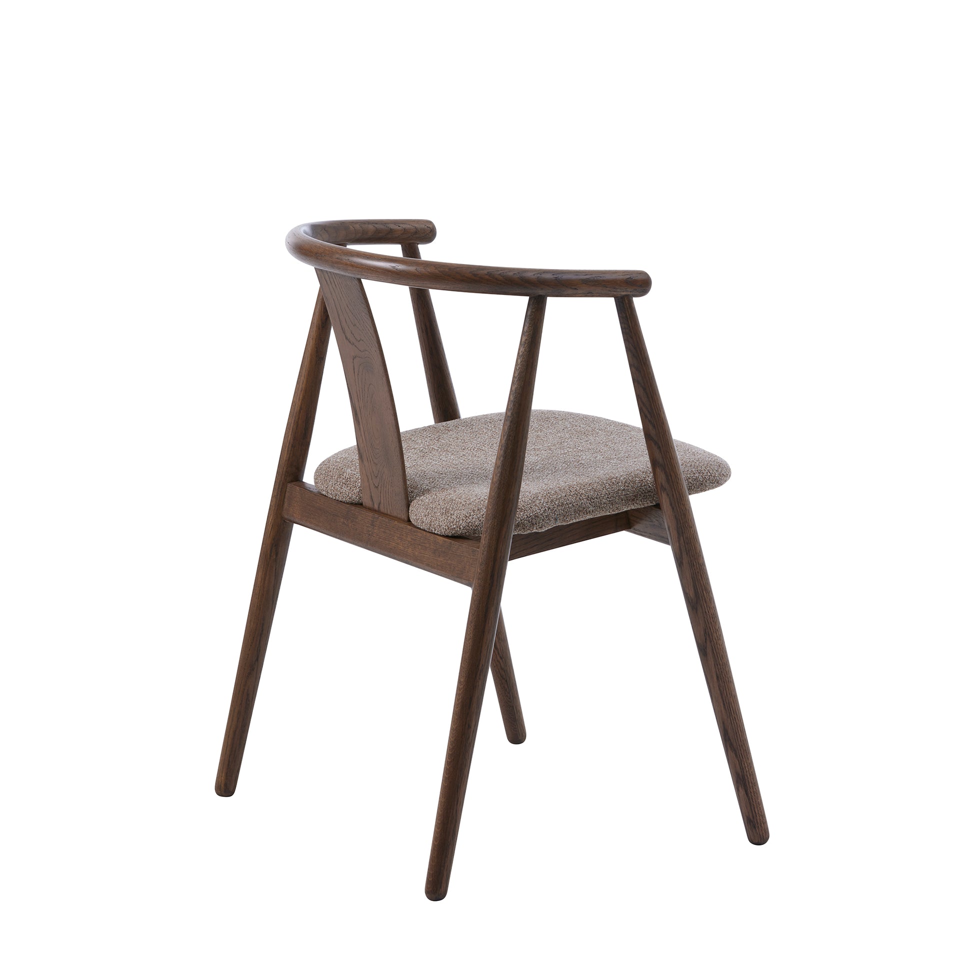 Relate spisebordsstol,  røget egetræ | stof - Møbelkompagniet