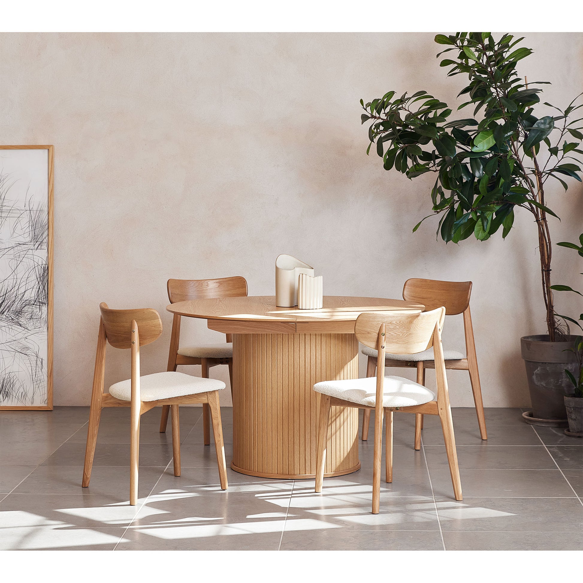 Nola spisebord, Ø120/167 - Møbelkompagniet