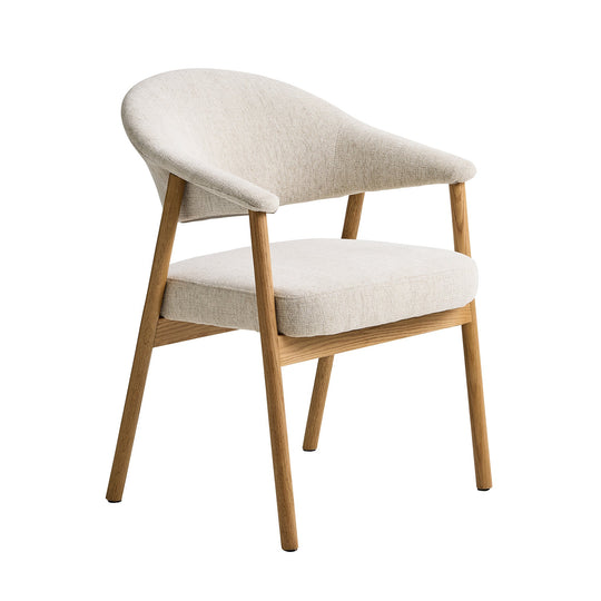 Elk Esszimmerstuhl, Eiche | Stoff