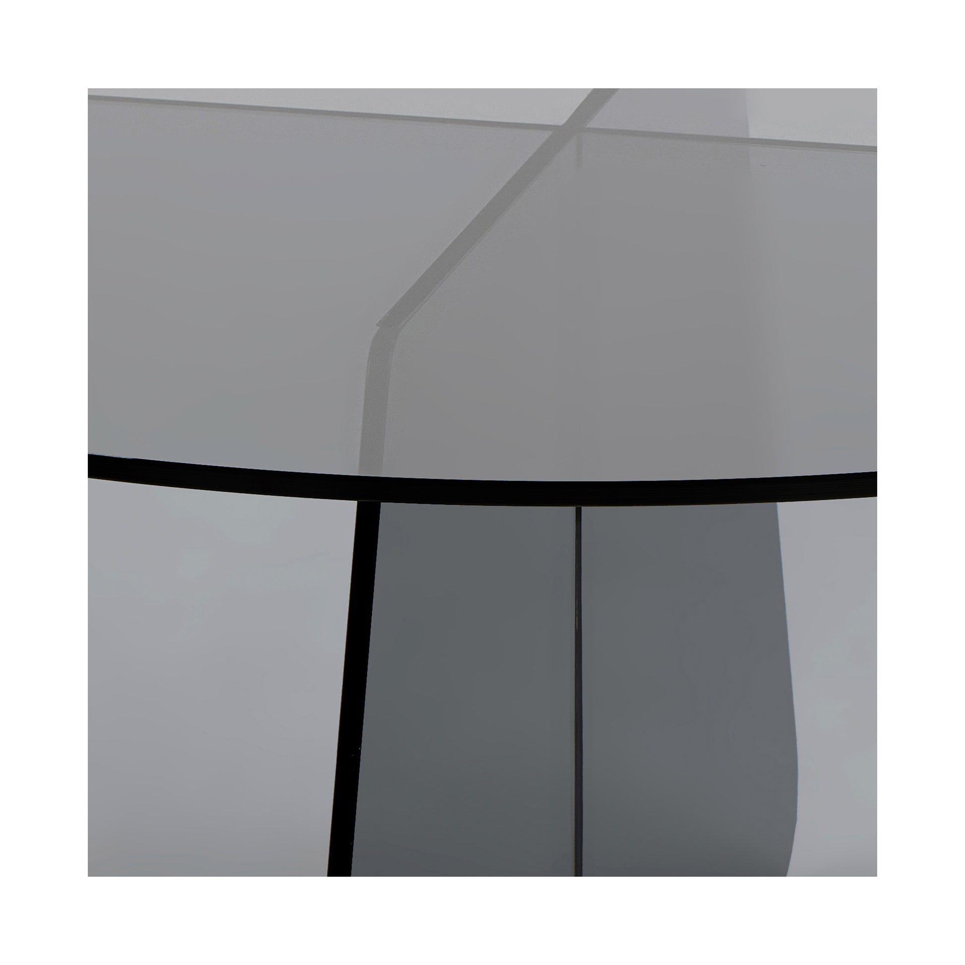 Arco sofabord, glas | Ø80 - Møbelkompagniet