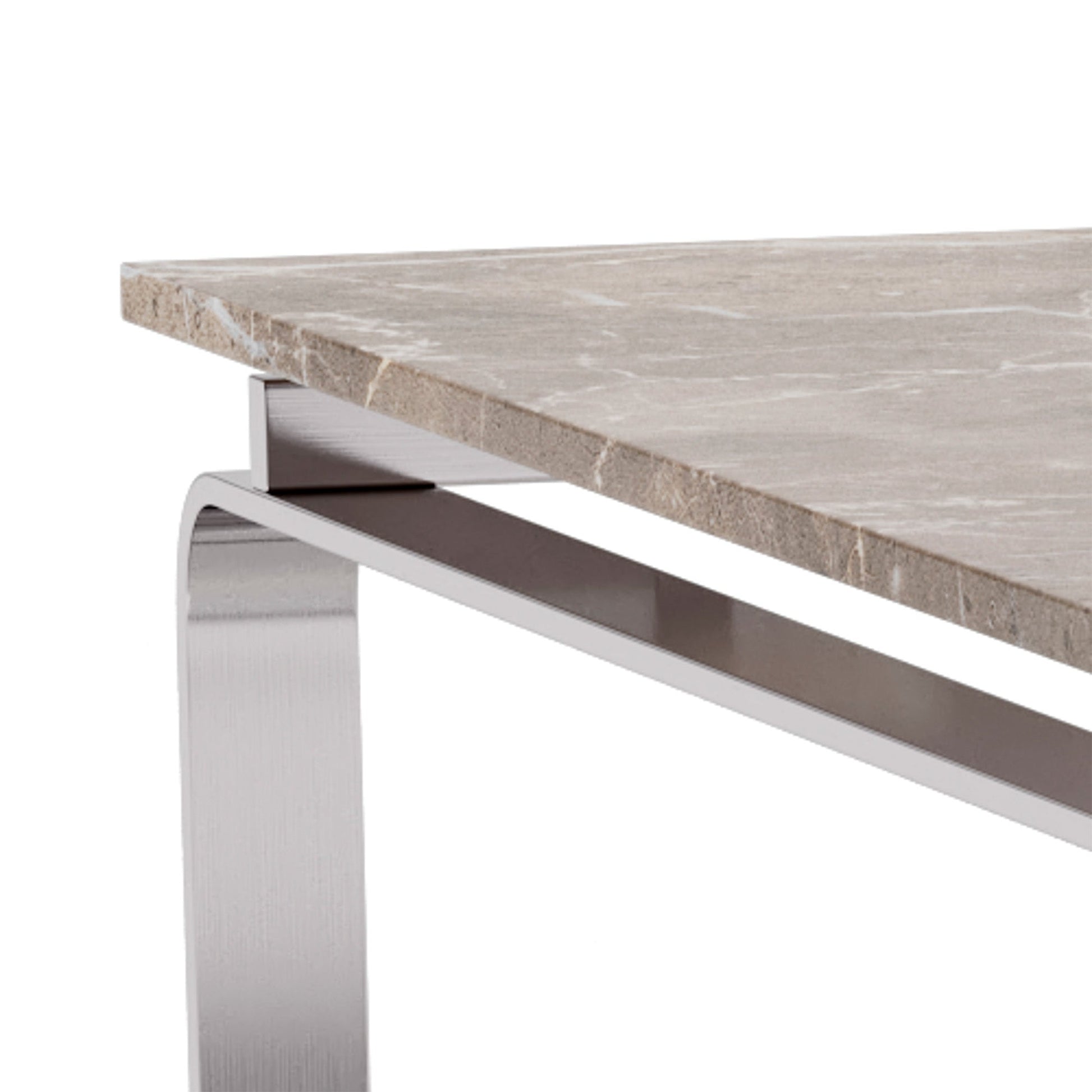 Strata sofabord, marmor emperador | Glas | 80x80 - Møbelkompagniet