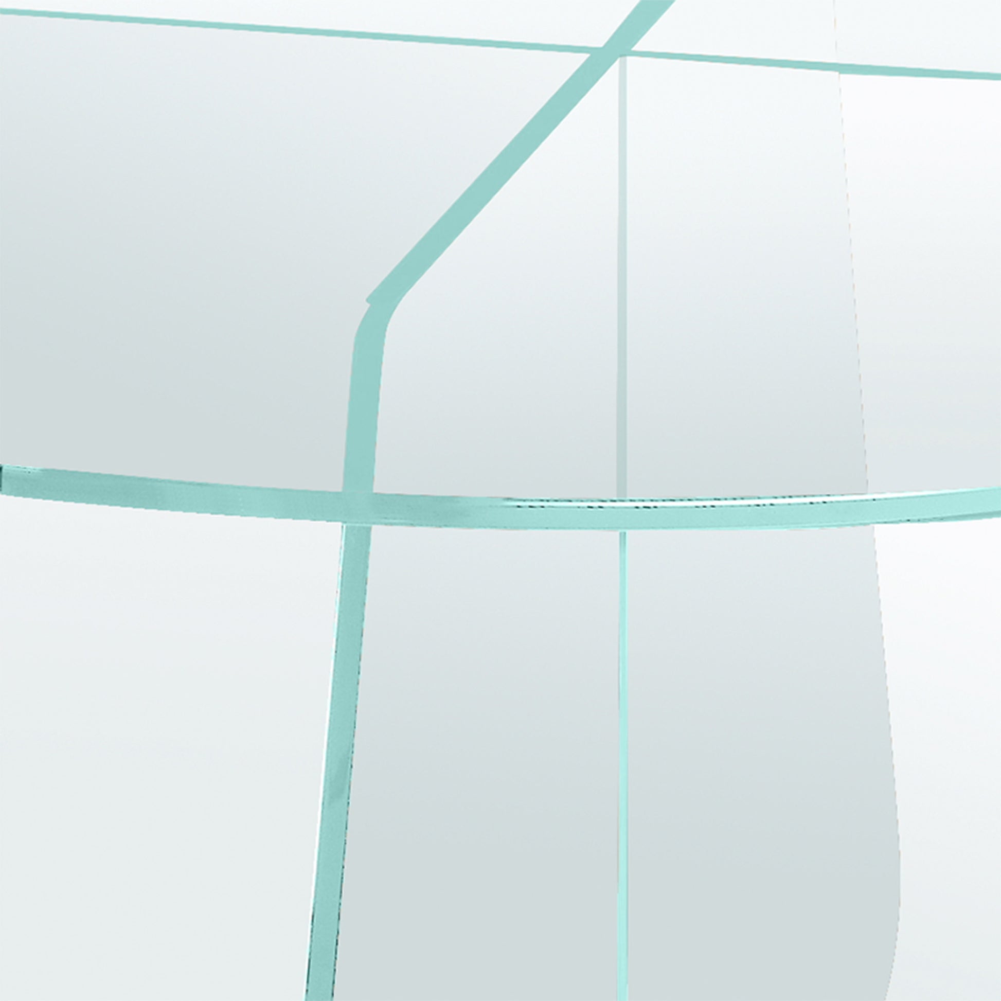 Arco sofabord, glas | Ø80 - Møbelkompagniet