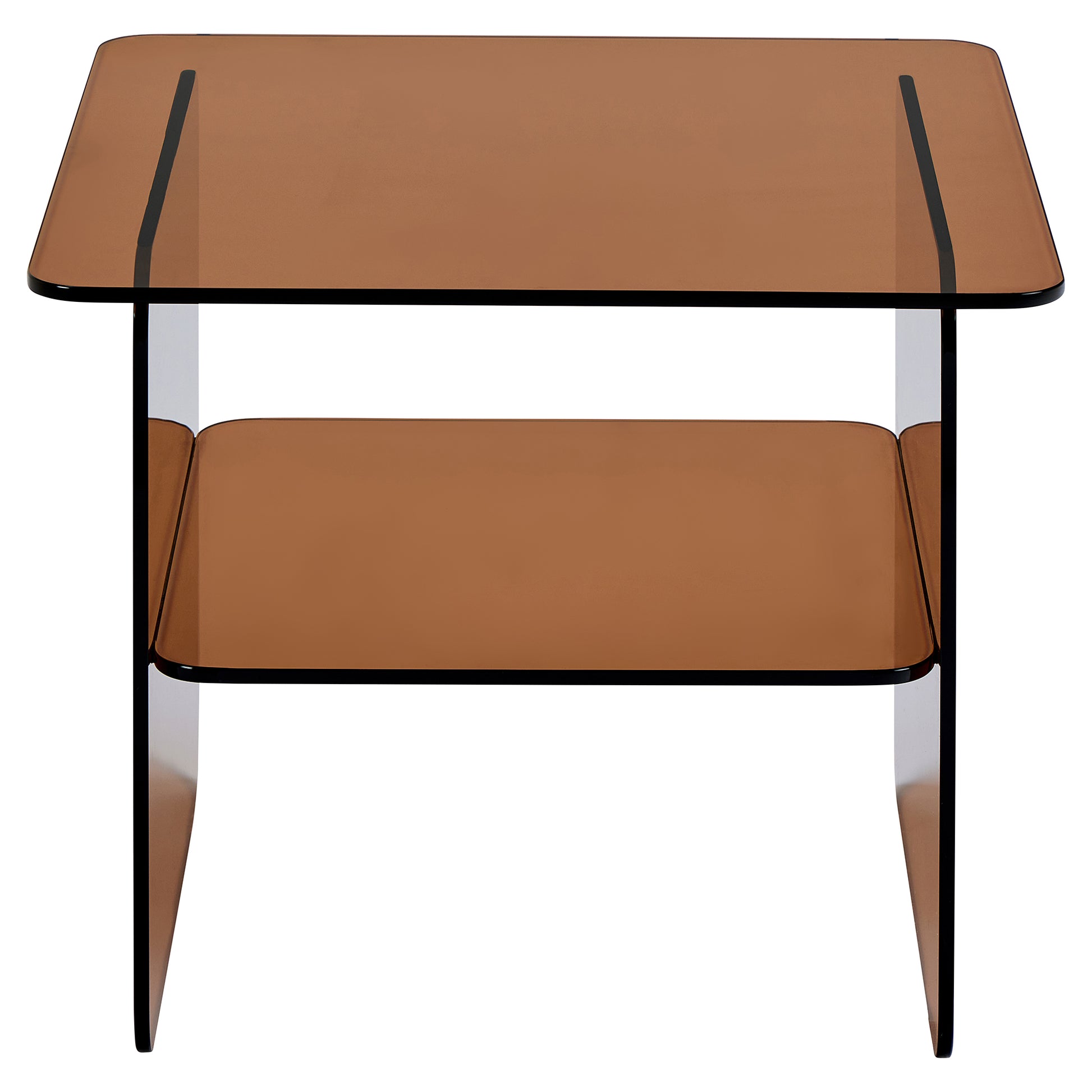Vetro hjørnebord, glas | 50x50 - Møbelkompagniet