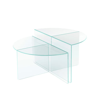 Vetri sofabord, glas | Ø80 - Møbelkompagniet