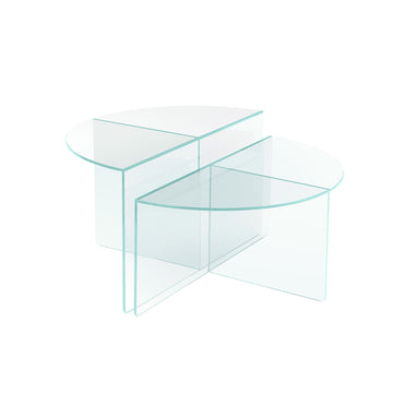 Vetri sofabord, glas | Ø80 - Møbelkompagniet