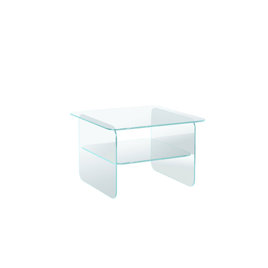 Vetro Ecktisch, Glas | 50x50
