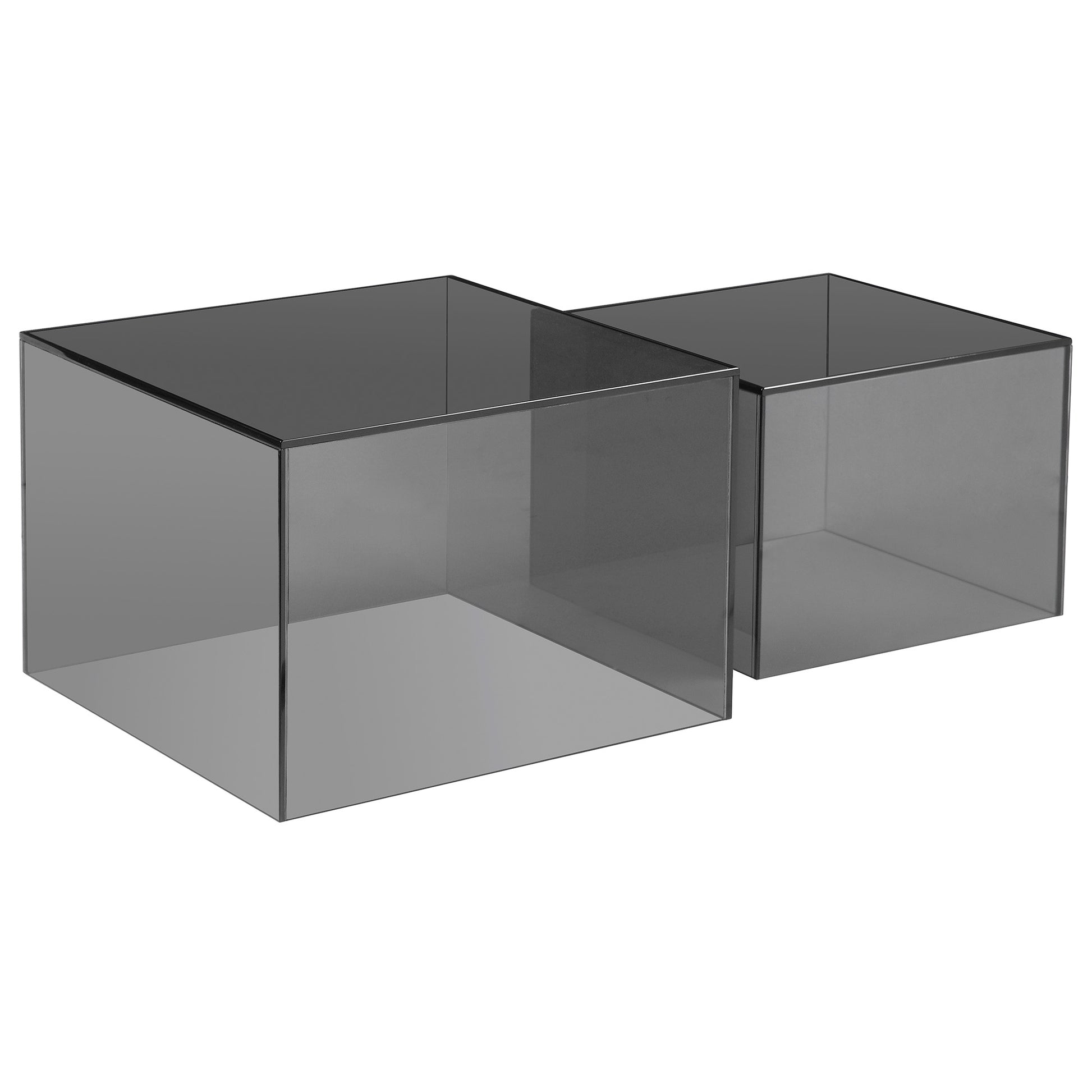 Quadro sofabordssæt, glas - Møbelkompagniet