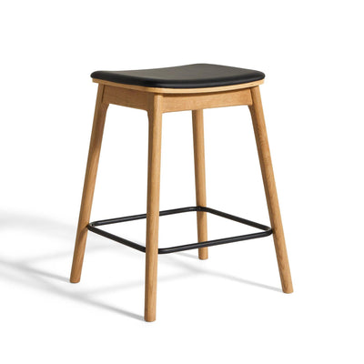 Balo Counterstuhl, Eiche natur | PU-Leder