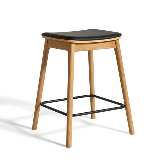 Balo Counterstuhl, Eiche natur | PU-Leder