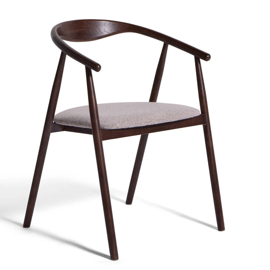 Eden Esszimmerstuhl, Geräuchertes Eichenholz | Stoff