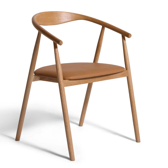 Eden Esszimmerstuhl, Eiche | PU-Leder