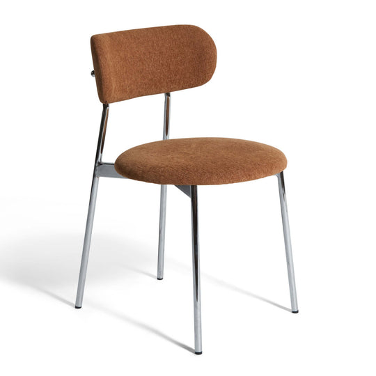 Halo Esszimmerstuhl, Chrom | Stoff