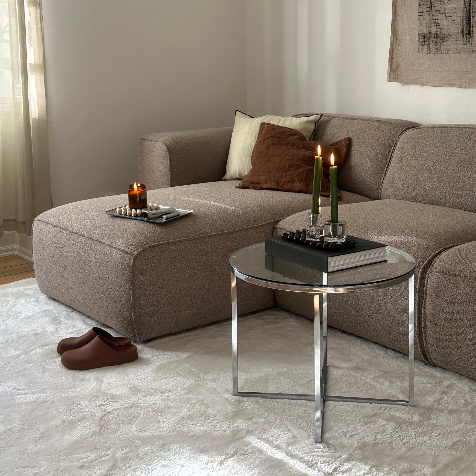 Cross hjørnebord, Ø55 - Møbelkompagniet