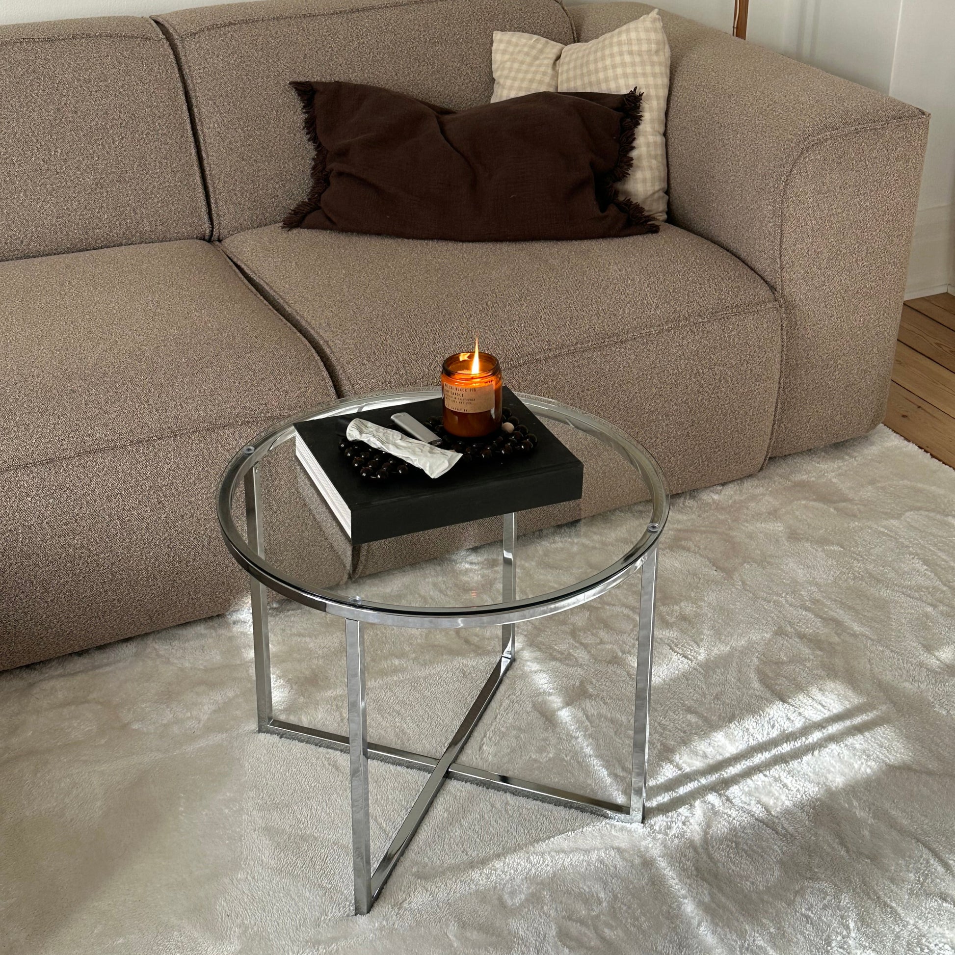 Cross hjørnebord, Ø55 - Møbelkompagniet