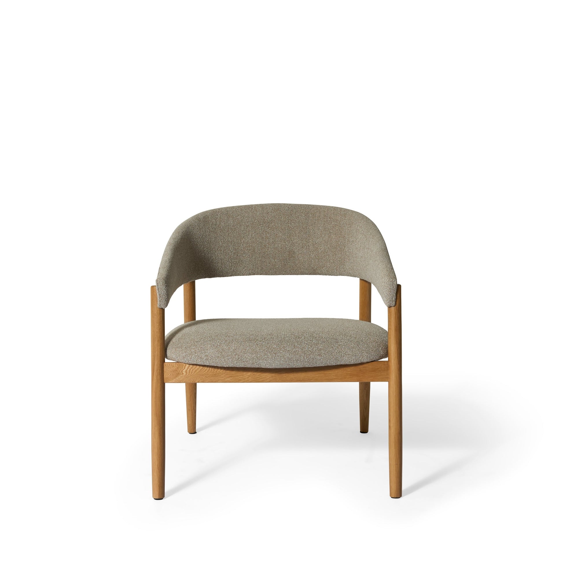 Leonora loungestol, egetræ | stof - Møbelkompagniet