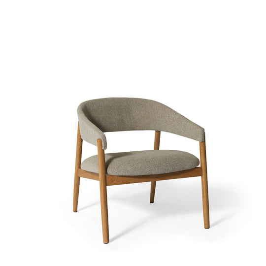 Leonora Loungesessel, Eiche | Stoff