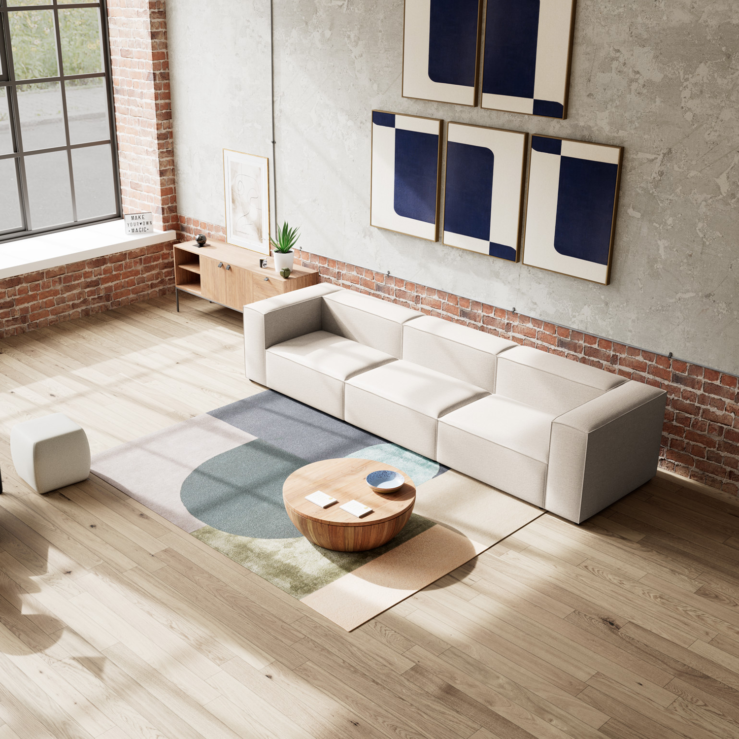 Lissabon XL 3 personers sofa - Møbelkompagniet