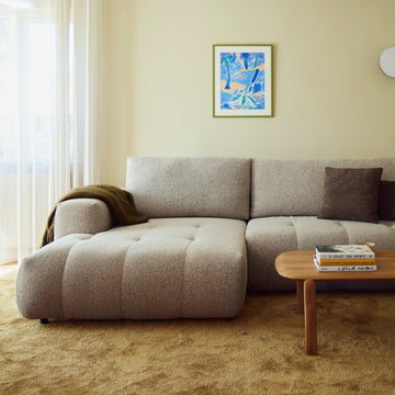 Dune Chaiselongue-Schlafsofa, links