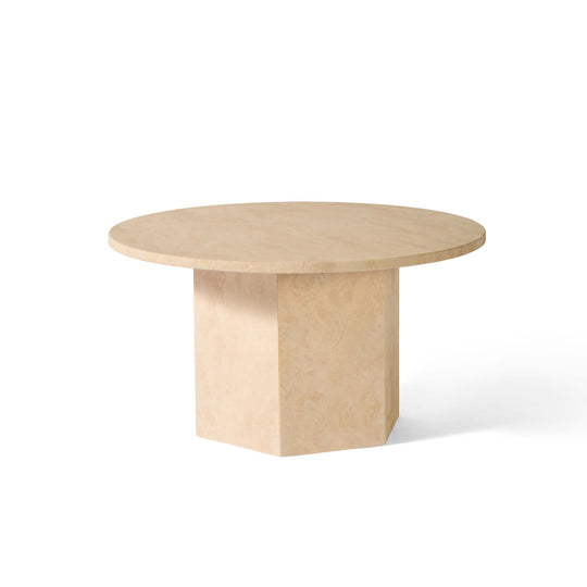 Naxos Couchtisch, Travertin-Marmor | Ø80