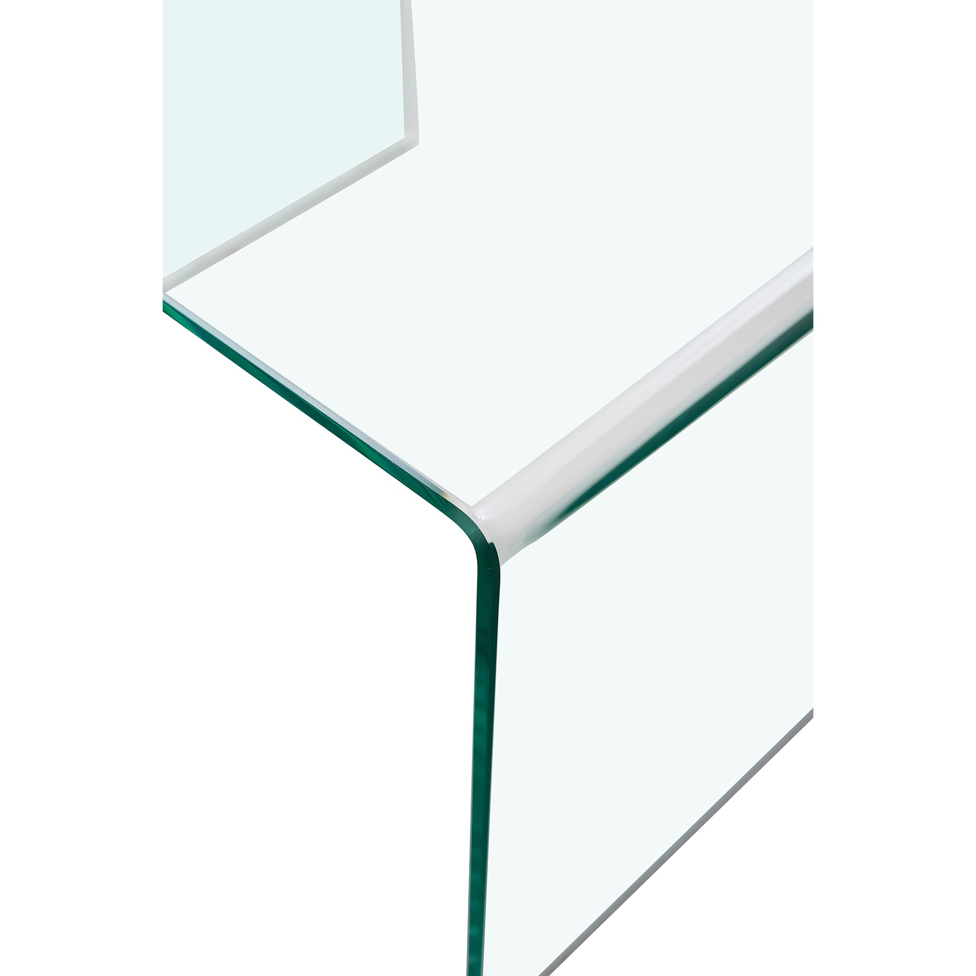 Clear hjørnebord, glas - Møbelkompagniet