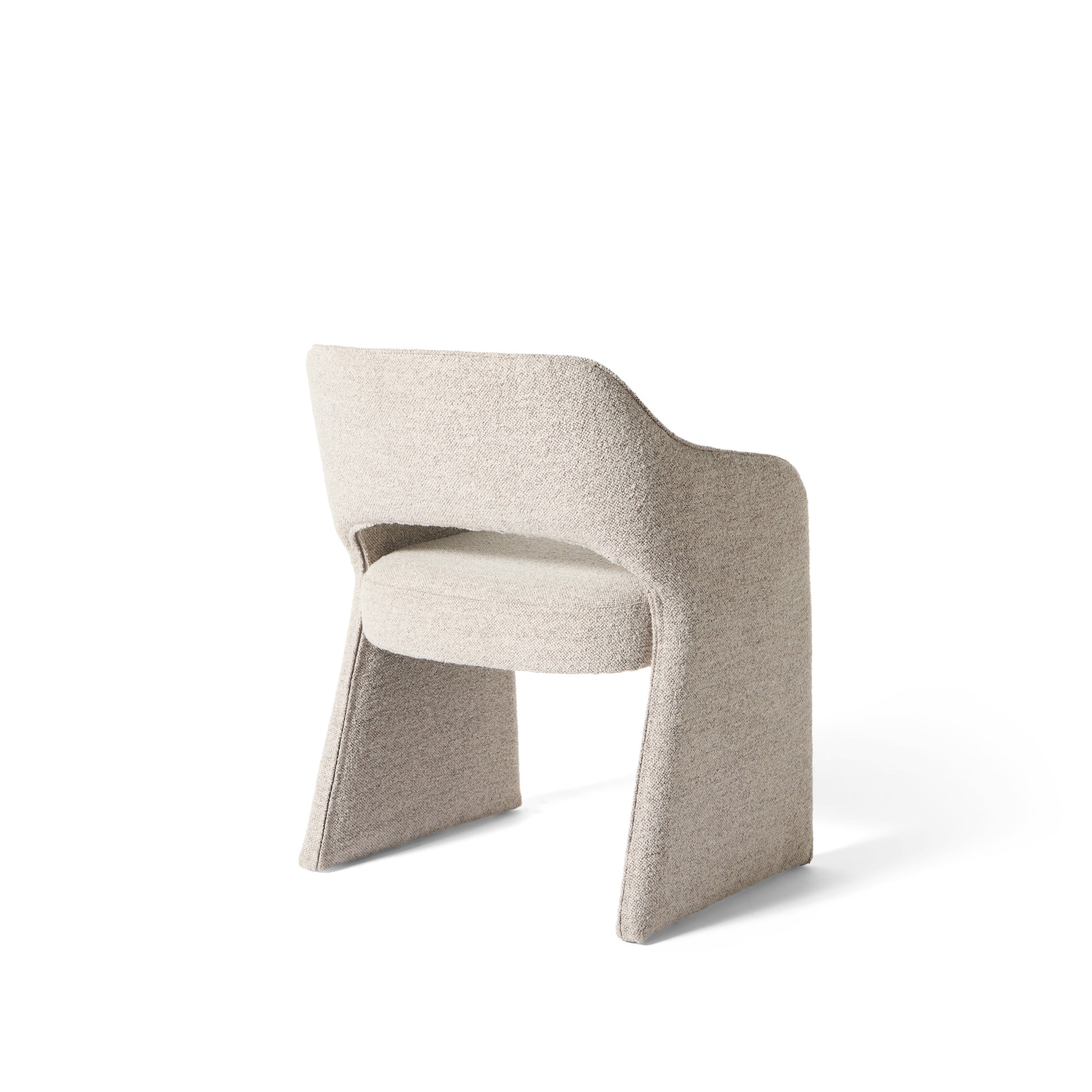 Plush spisebordsstol, armlæn | Crush Bouclé - Møbelkompagniet
