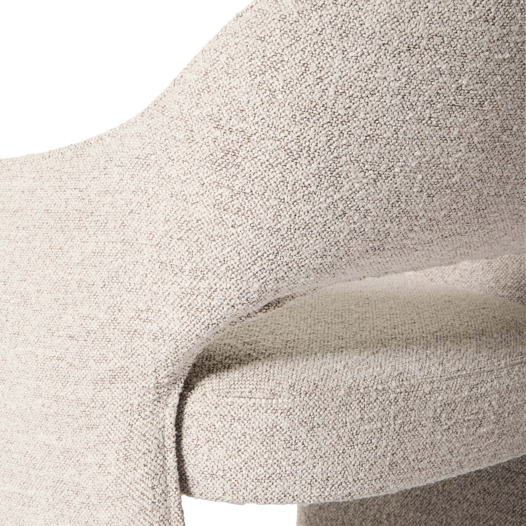 Plush spisebordsstol, armlæn | Crush Bouclé - Møbelkompagniet