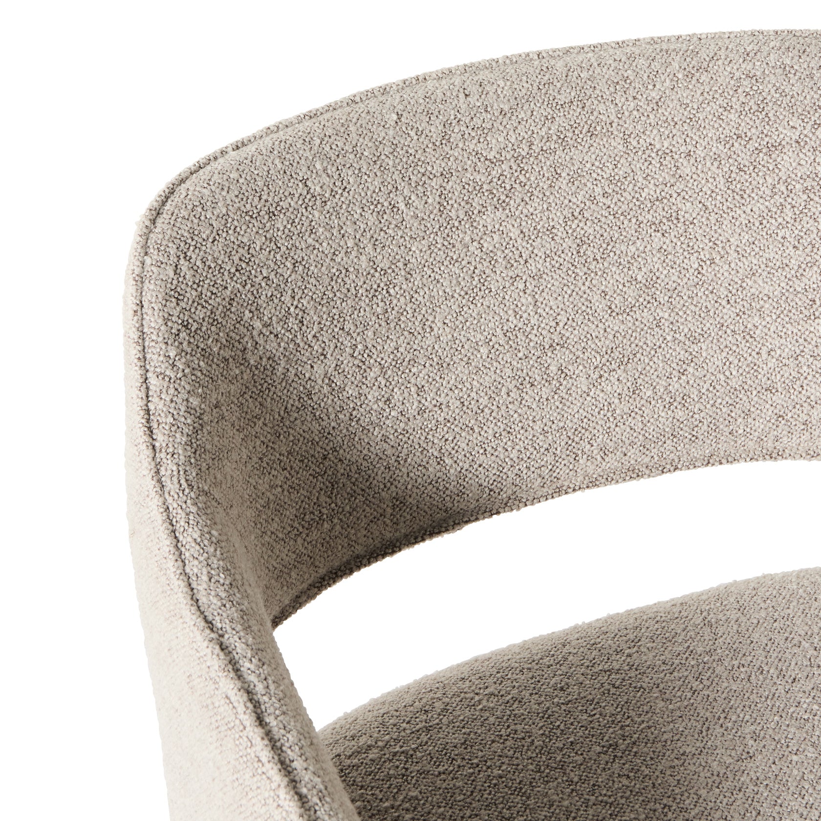 Plush spisebordsstol, armlæn | Crush Bouclé - Møbelkompagniet